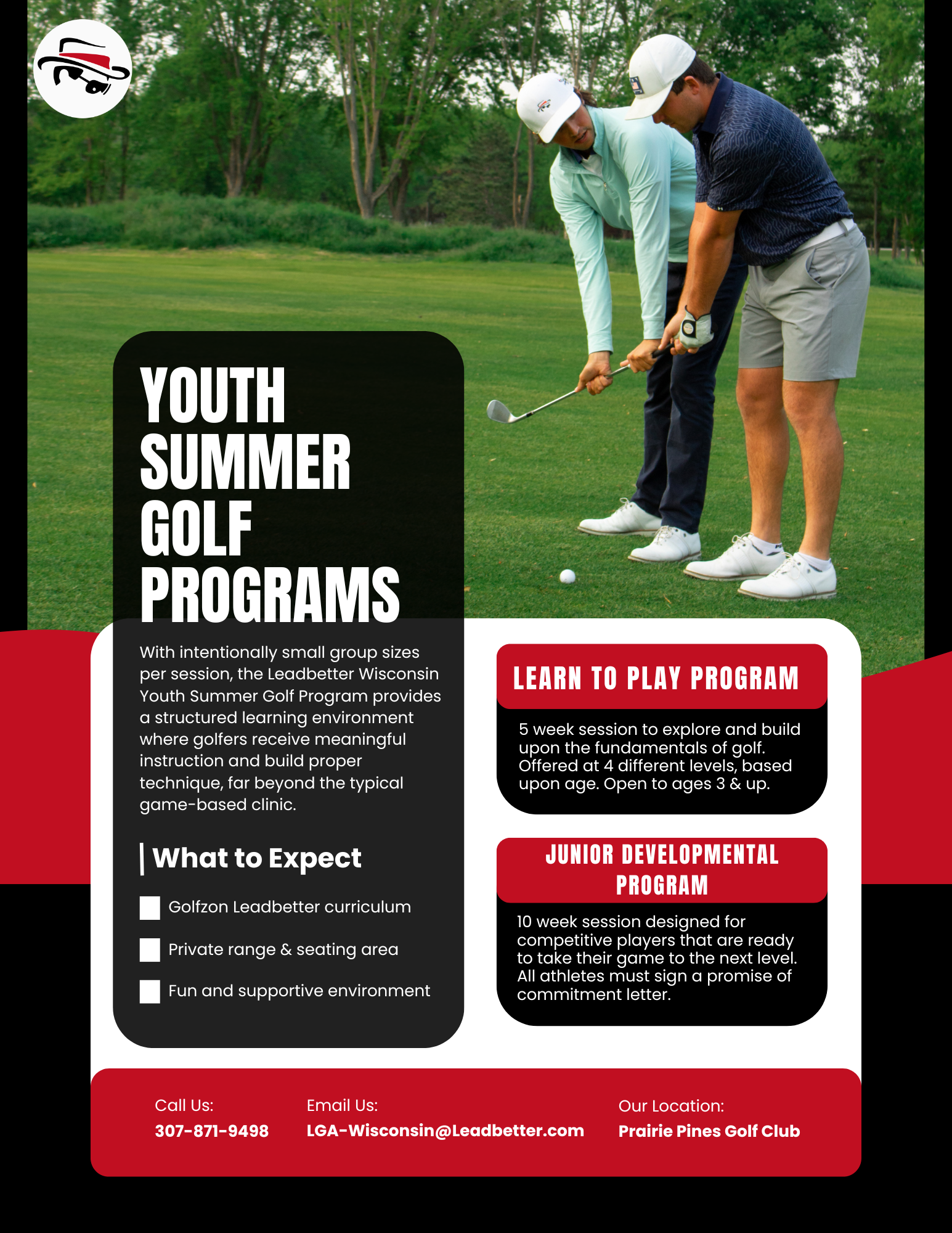 LGA Golf Lesson Flyer